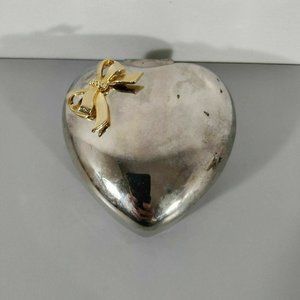 2/$20 International Silver Company - Heart Shaped Trinket Jewelry Box